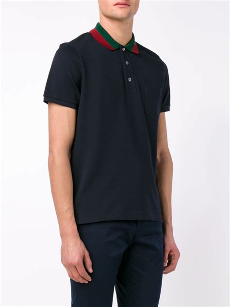 cheap gucci polo shirts free shipping|gucci navy striped polo shirt.